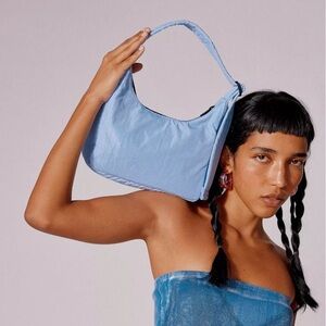 Baggu Mini Nylon Shoulder Bag in Cornflower Blue